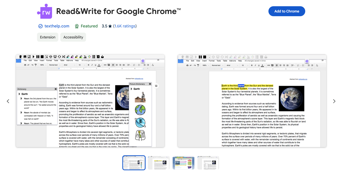 Read&Write - Text to Speech on Google Docs for Education