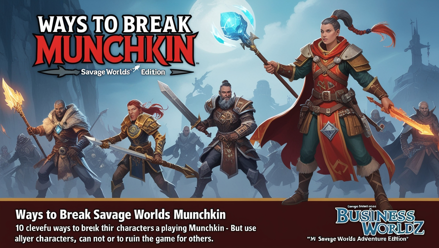 Ways to Break Swade Savage Worlds Munchkin
