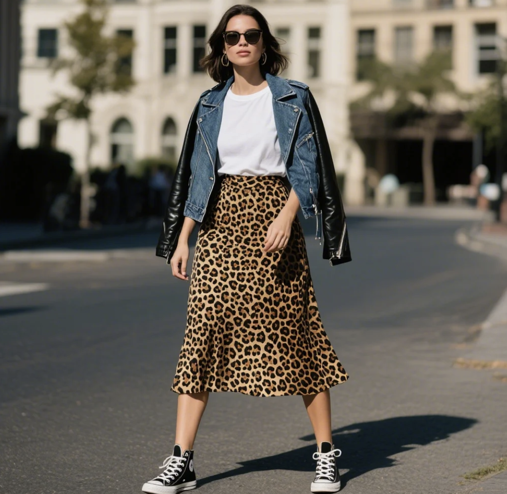 Leopard Midi Skirts