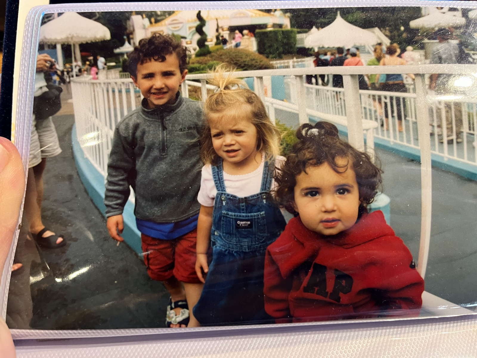 Sophie Hankin and friends as a toddler