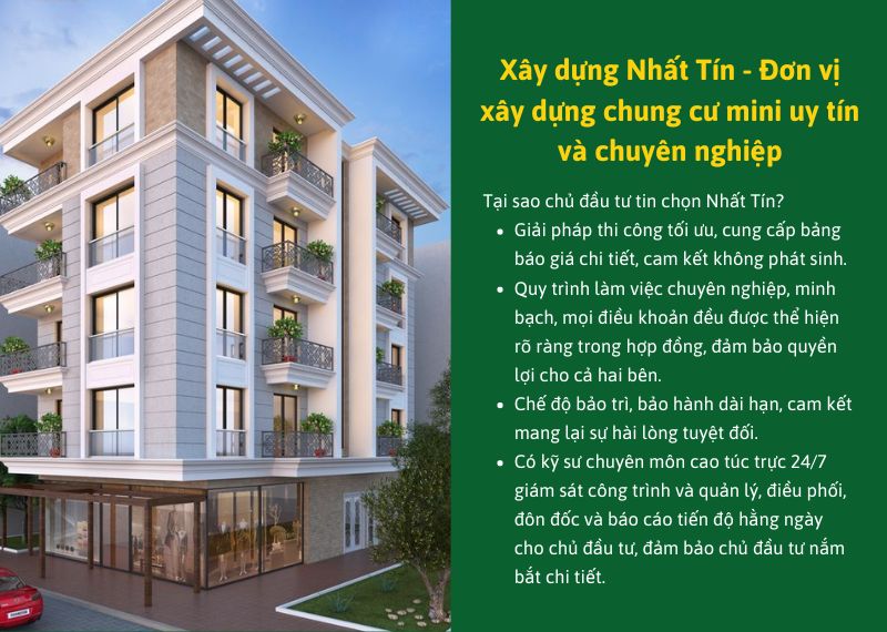 Xay dung Nhat Tin Don vi xay dung chung cu mini uy tin va chuyen nghiep Nhat Tin