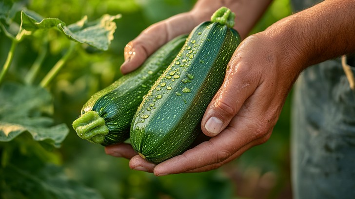 Harvesting Zucchini