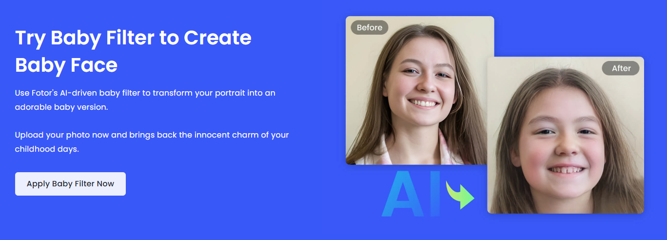 Fotor Baby Filter: Create Baby Photos of All Ages