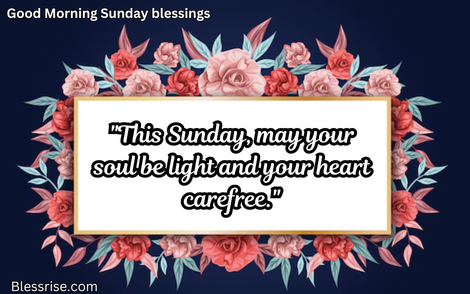 Sunday prayers
