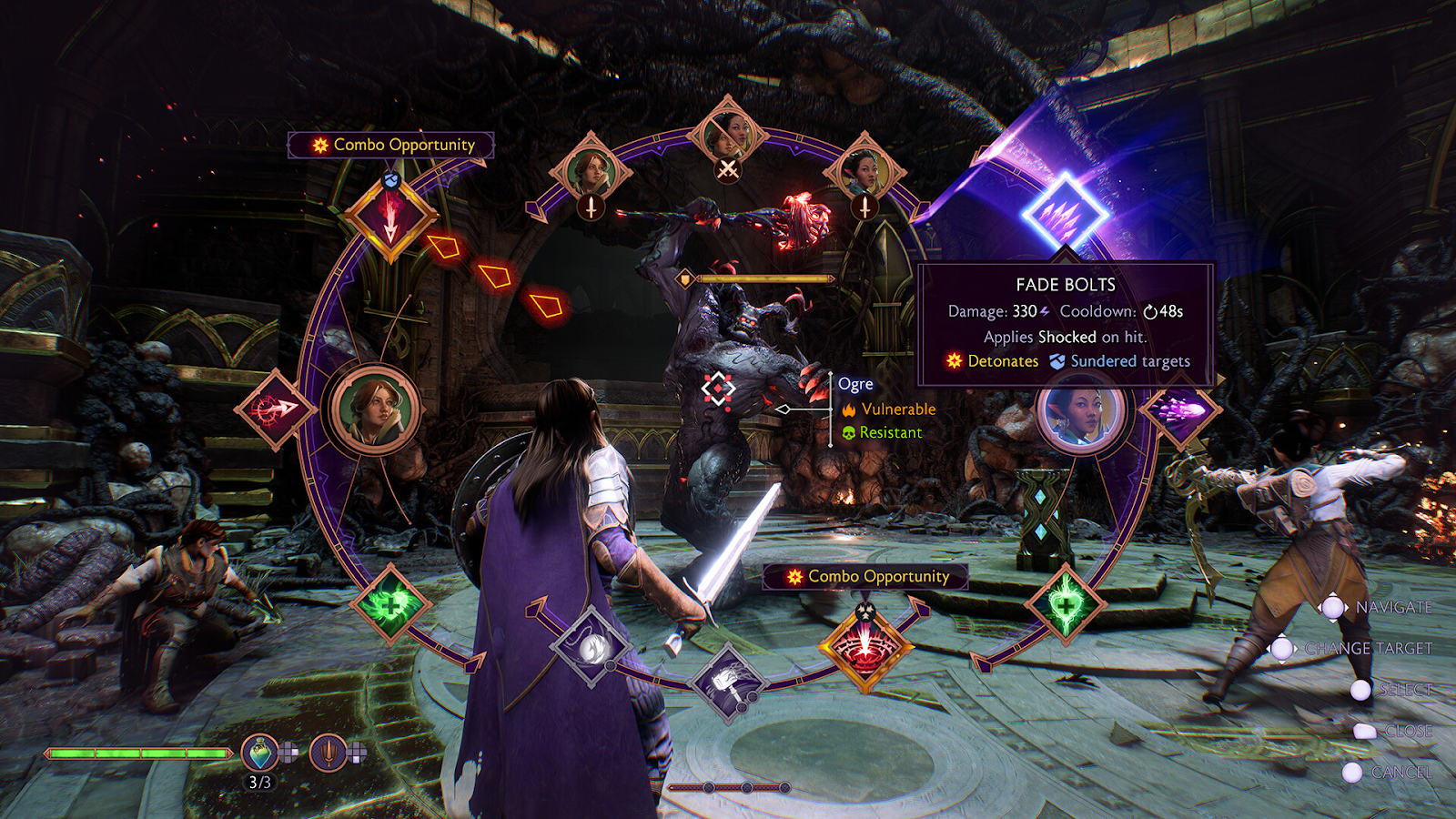 Gameplay shot of Dragon Age: The Veilguard