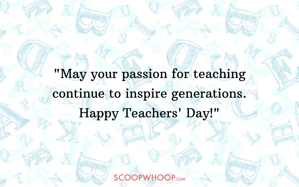 teachers day wishes to english teacher