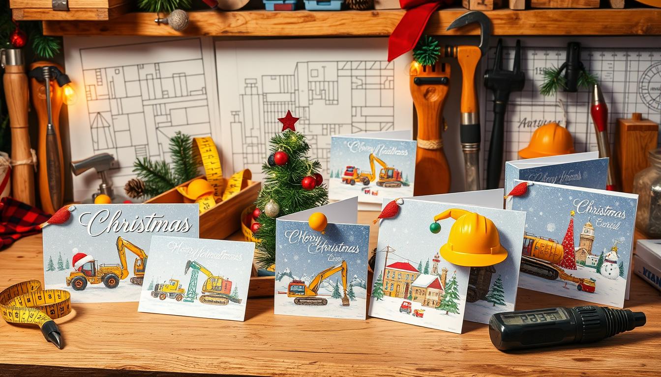 construction christmas cards