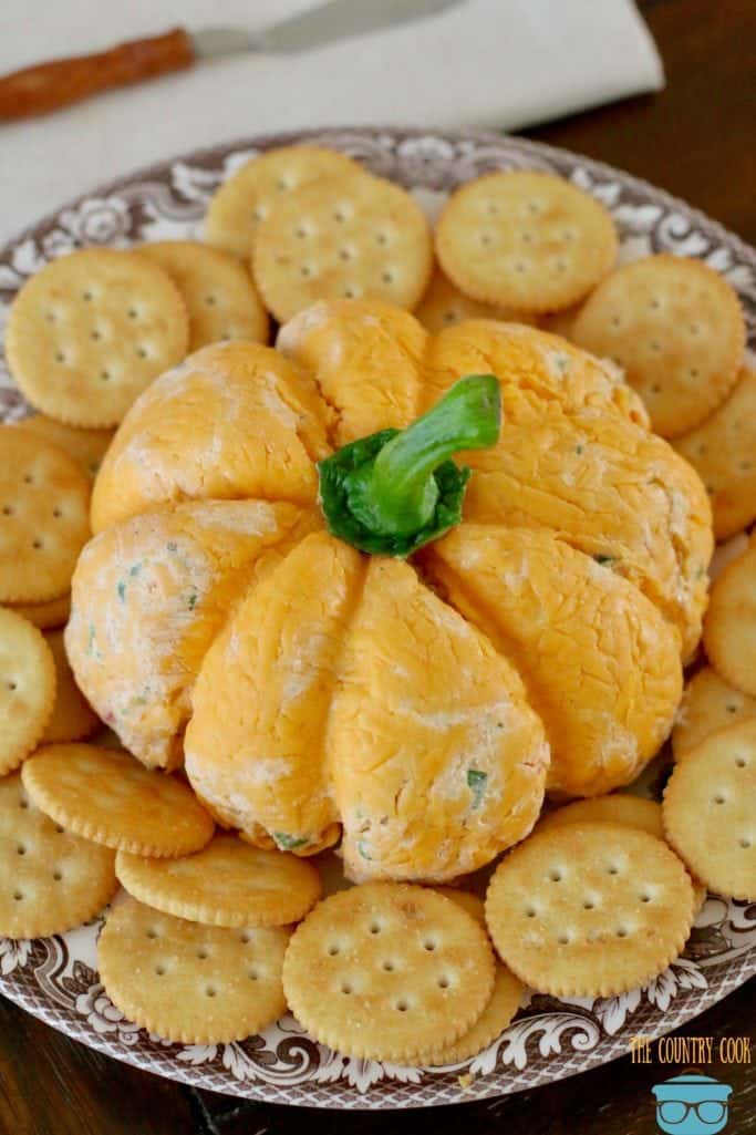 Pumpkin Shaped Cheese Ball