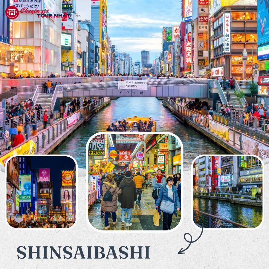 Shinsaibashi khu mua sắm sầm uất nhất Osaka, Shinsaibashi nhật bản,  Shinsaibashi ở osaka