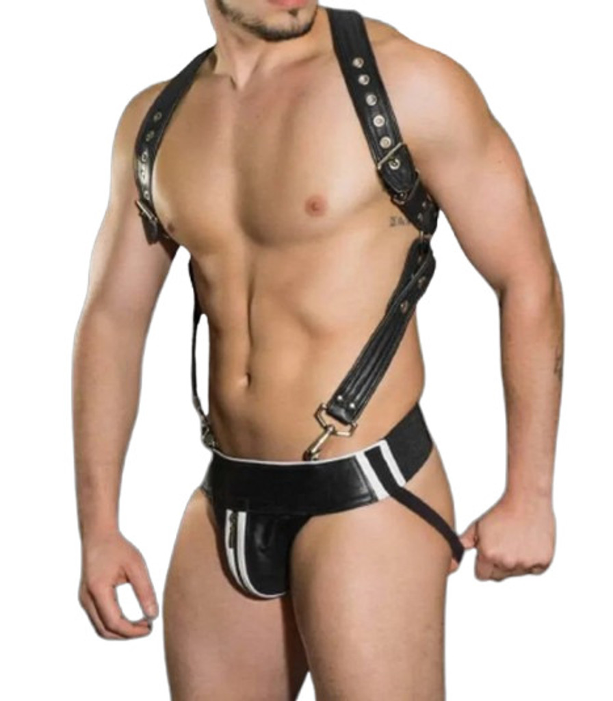 Mens Leather Body Harness