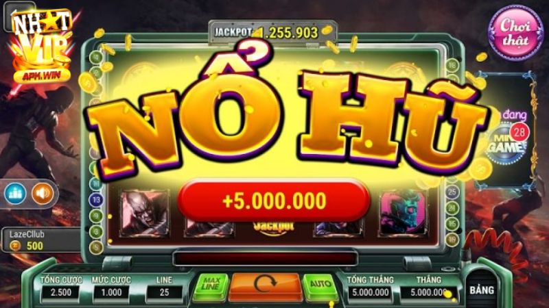 Trò chơi nổ hũ đơn giản với phần thưởng Jackpot khủng