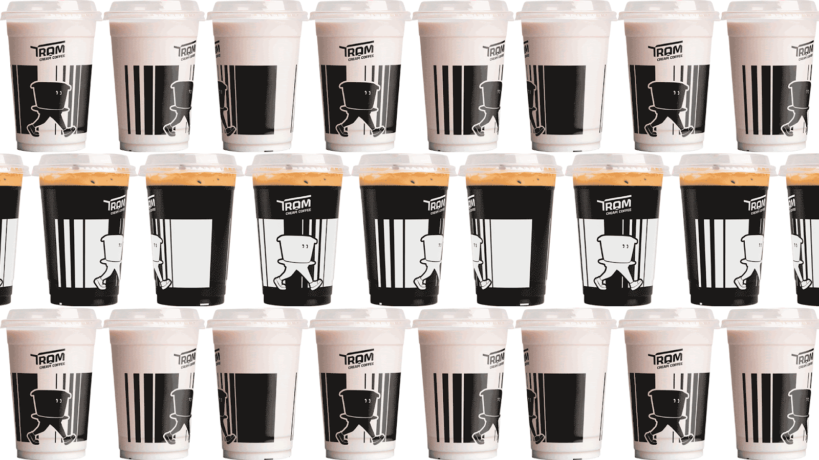 Image from the Tram Cream Coffee: A Journey in Branding & Packaging Designarticle on Abduzeedo