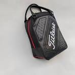leather golf shoe bag