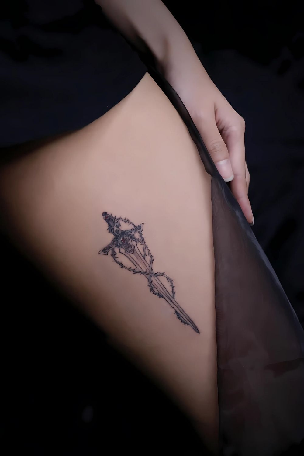 Inner Thigh Tattoo