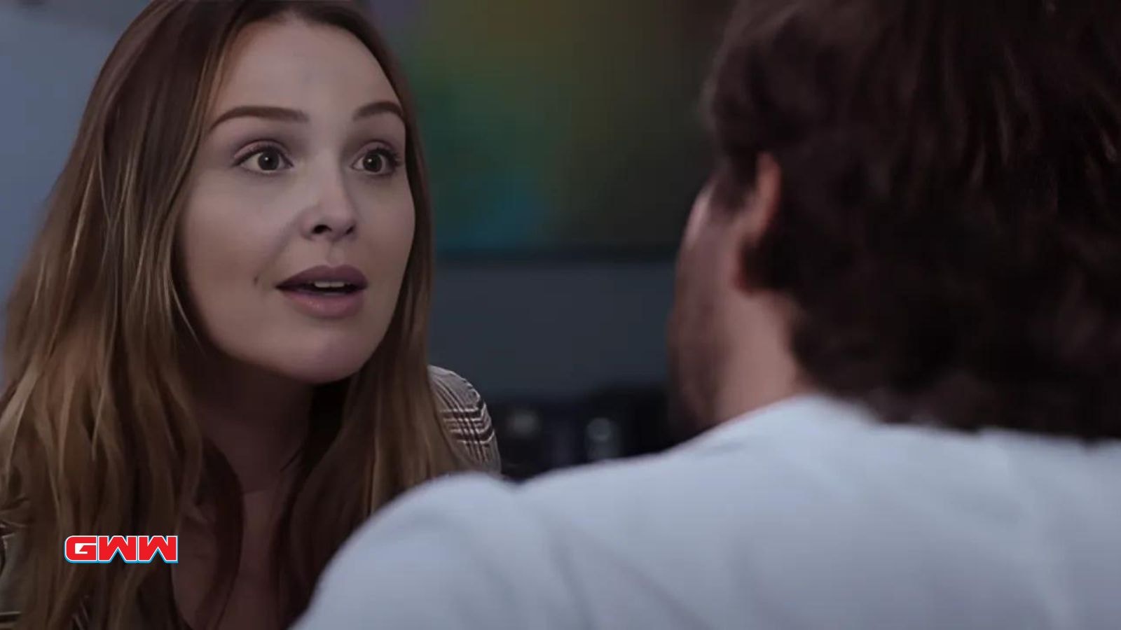 Camilla Luddington as Jo Wilson in a conversation in Grey's Anatomy