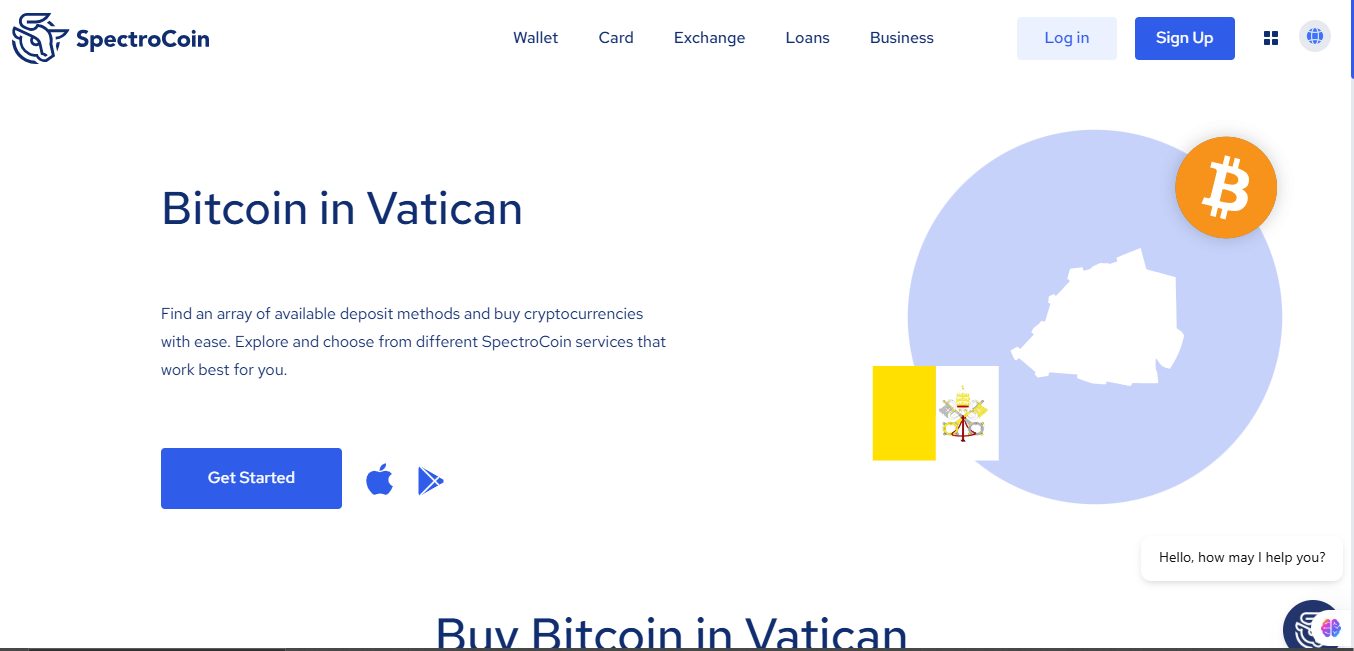 SpectroCoin homepage