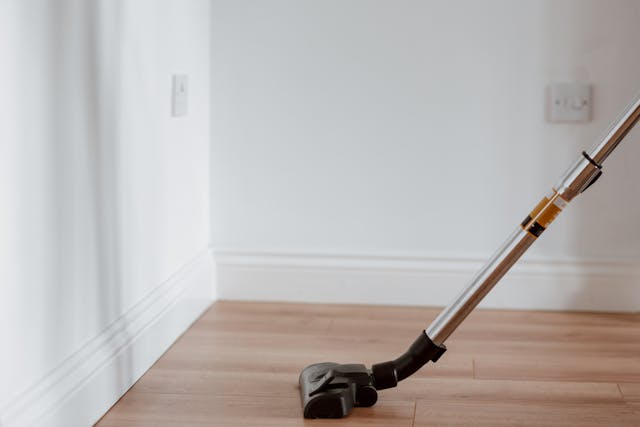 Vacuum on a hard wood floor