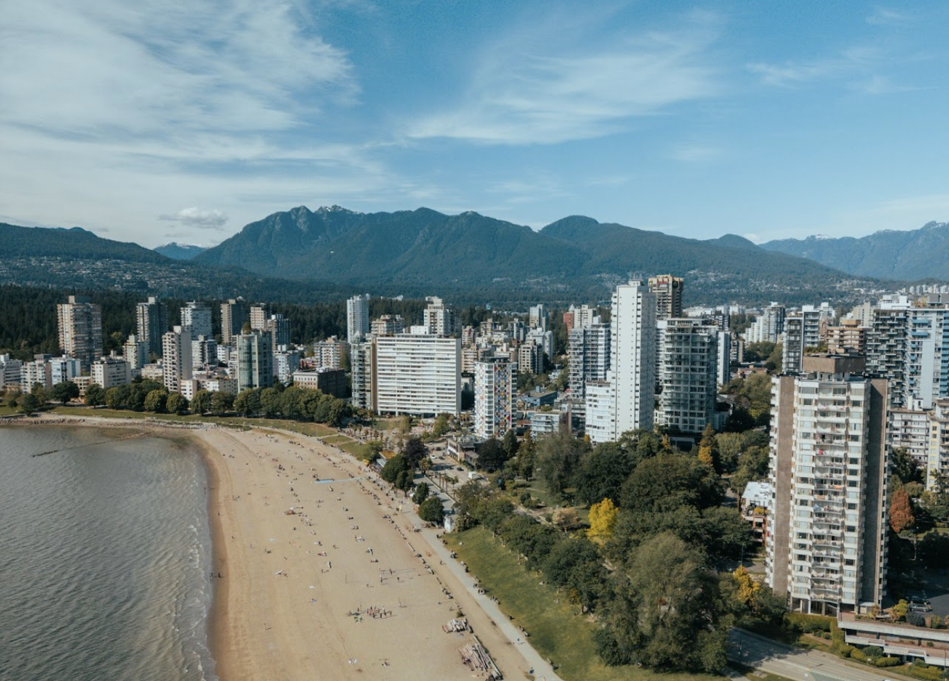 English Bay Beach, West End, Vancouver. Photo via West End Business Improvement Association (BIA).