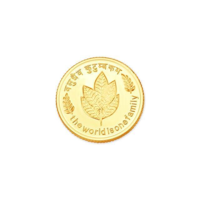 8 GM 22 Karat  Sublime Mango Leaf Gold Coin,,hi-res image number null