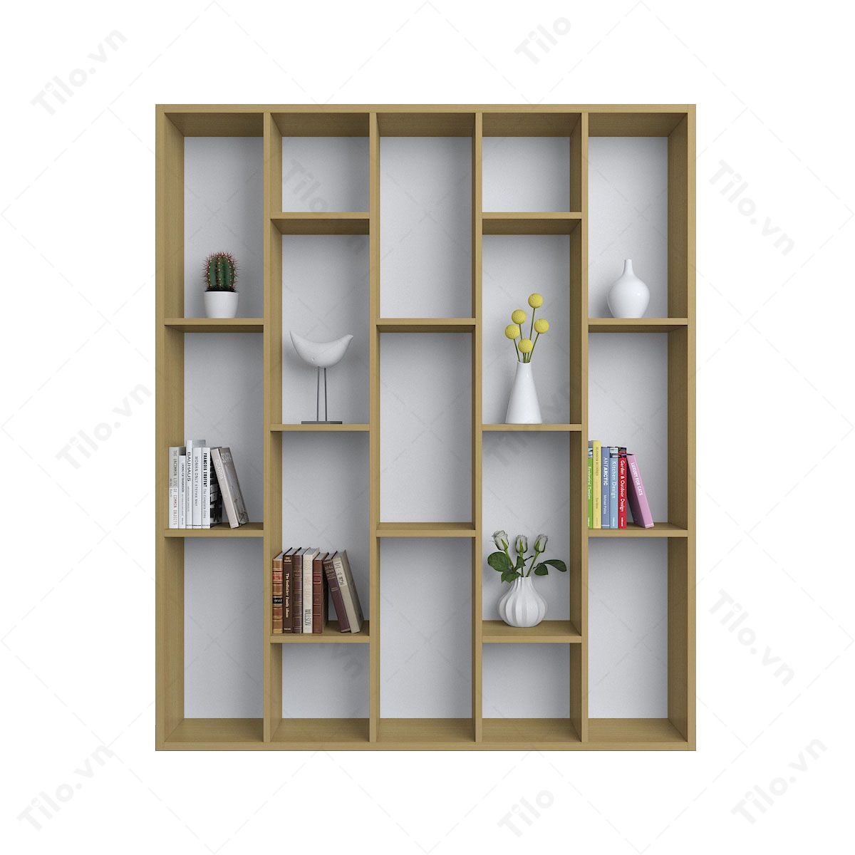 Vách ngăn kệ sách K_15.18_03VT đáp ứng mọi nhu cầu sử dụng