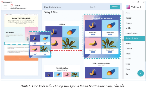 1. Hình ảnh, video trên trang web
