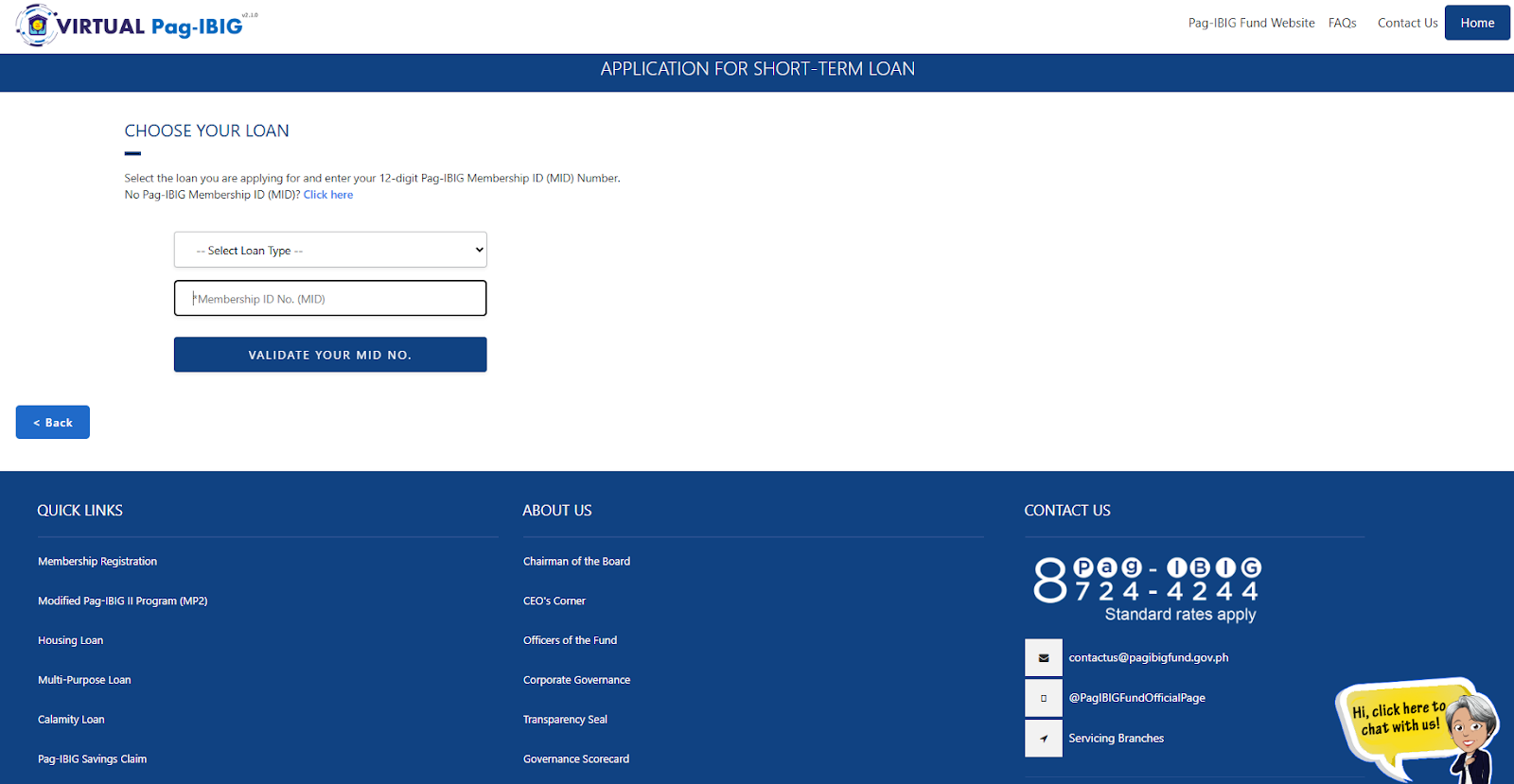 Pag-IBIG Calamity Loan Application