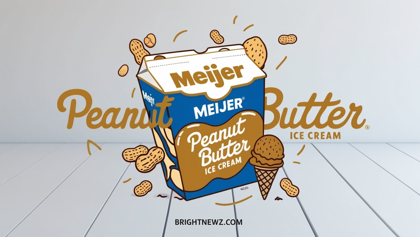 Meijer Peanut Butter Ice Cream Carton