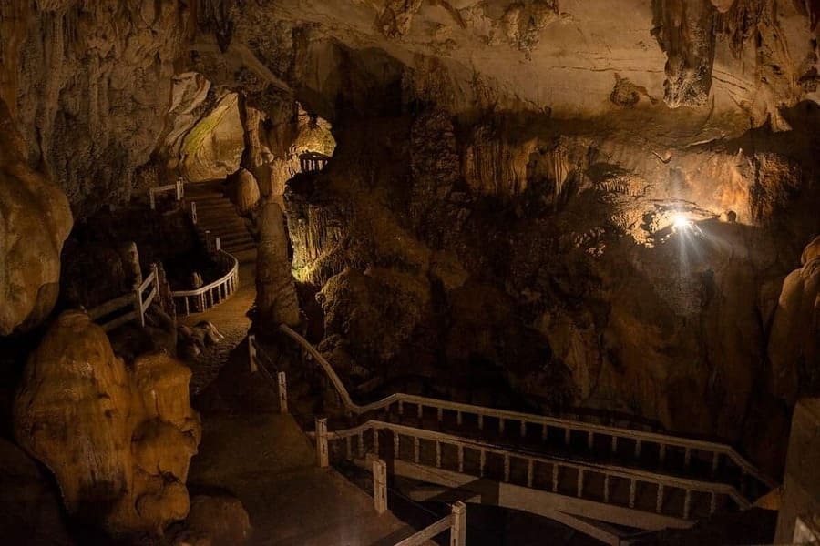 Stairs facility along the Cave 