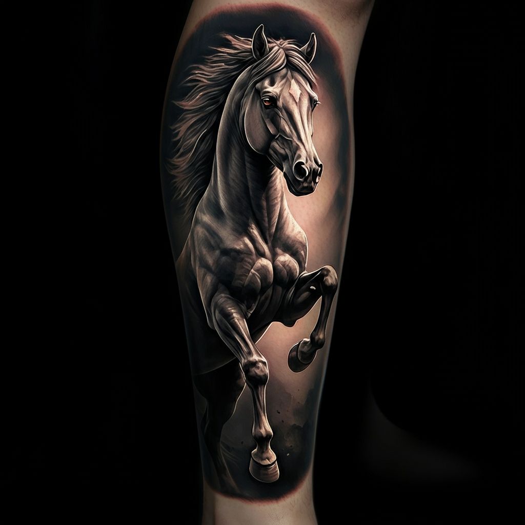 Realistic Horse Tattoos