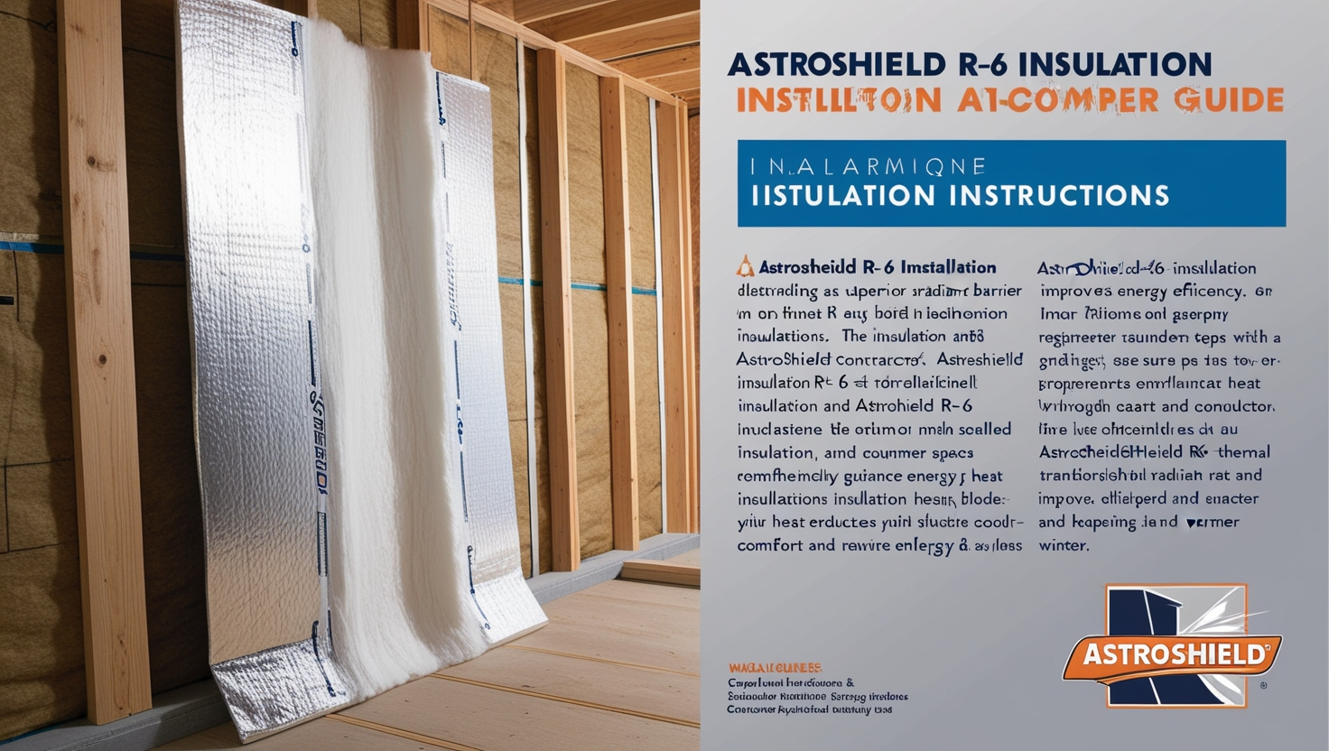 AstroShield R-6 Insulation Installation Instructions