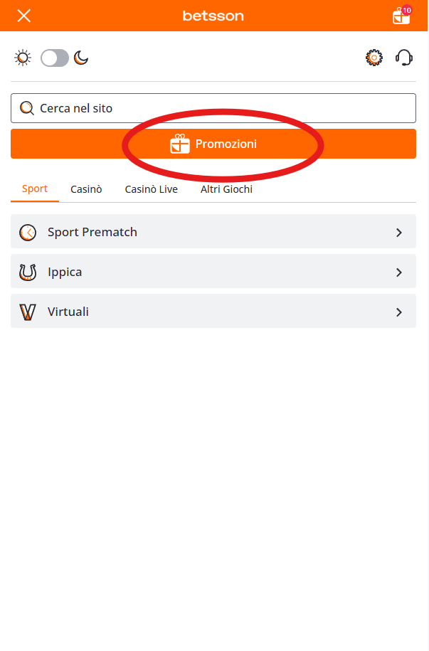 Betsson: bonus benvenuto scommesse