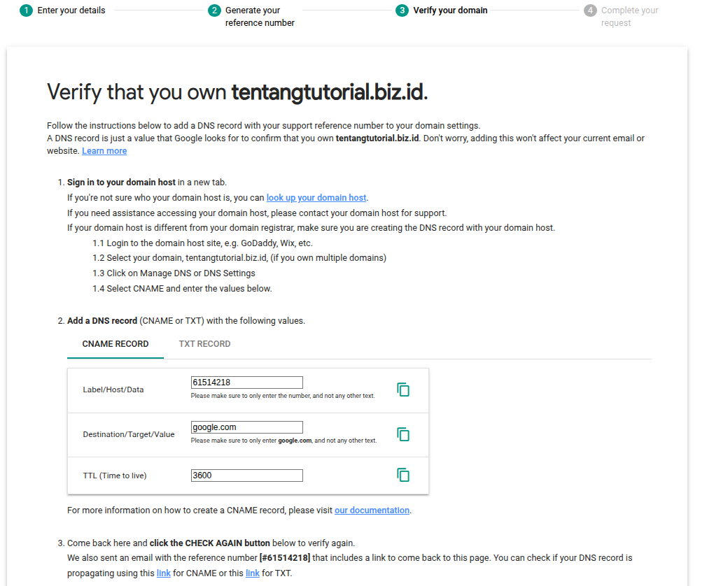 Cara Request Penghapusan Akun Google Workspace Melalui Domain Recovery