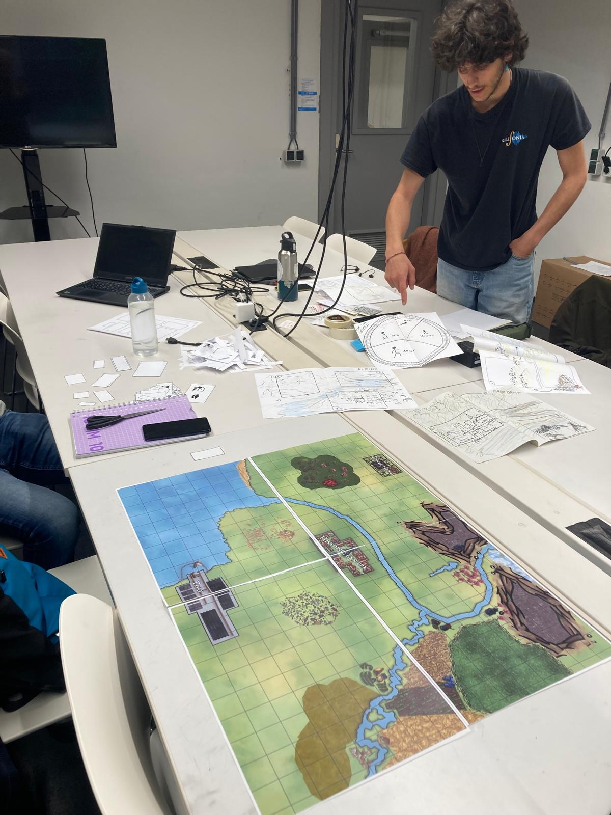 Fig.2. Preliminary game designs and concepts created by and with students from the course Building Green. (Source: Jaap de Goede)