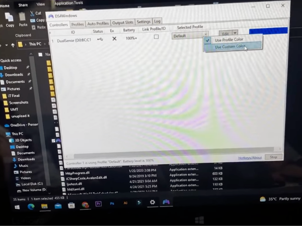 DS4Windows custom color option