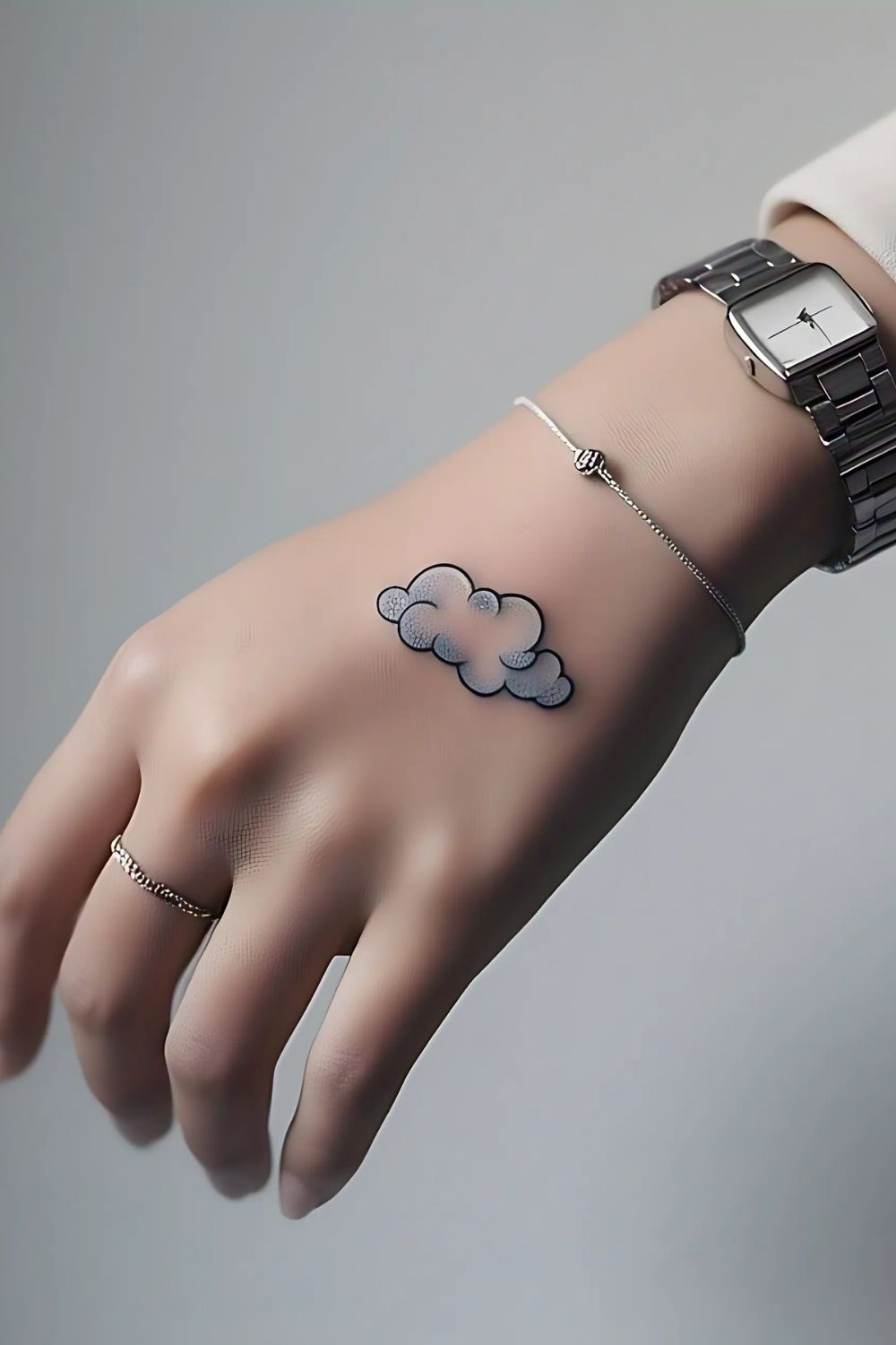Cloud Tattoo on Hand