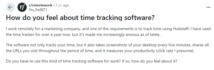 Resistance to Time Tracking