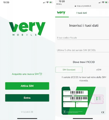Attivare la eSIM di Very Mobile su iPhone
