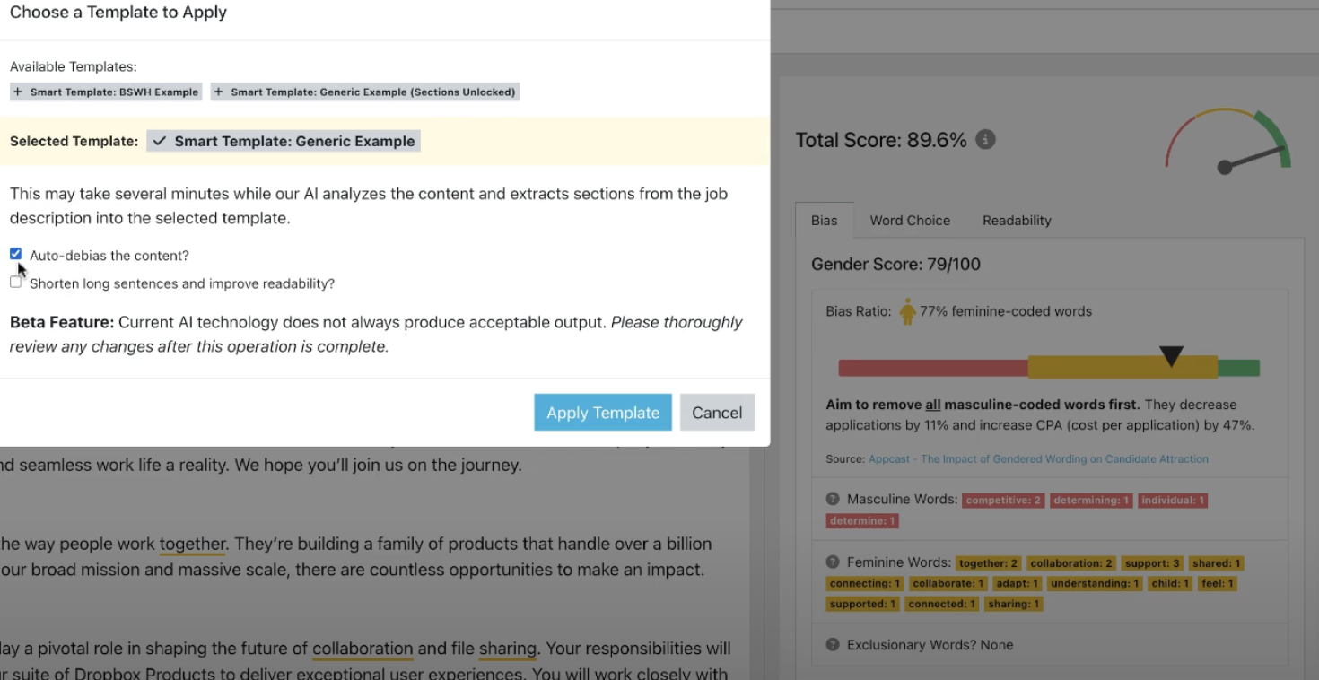 AI Enhancements for Bias and Readability