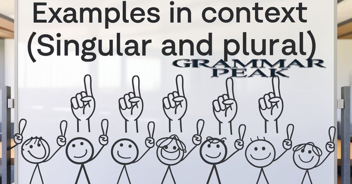 Examples in Context (Singular and Plural)