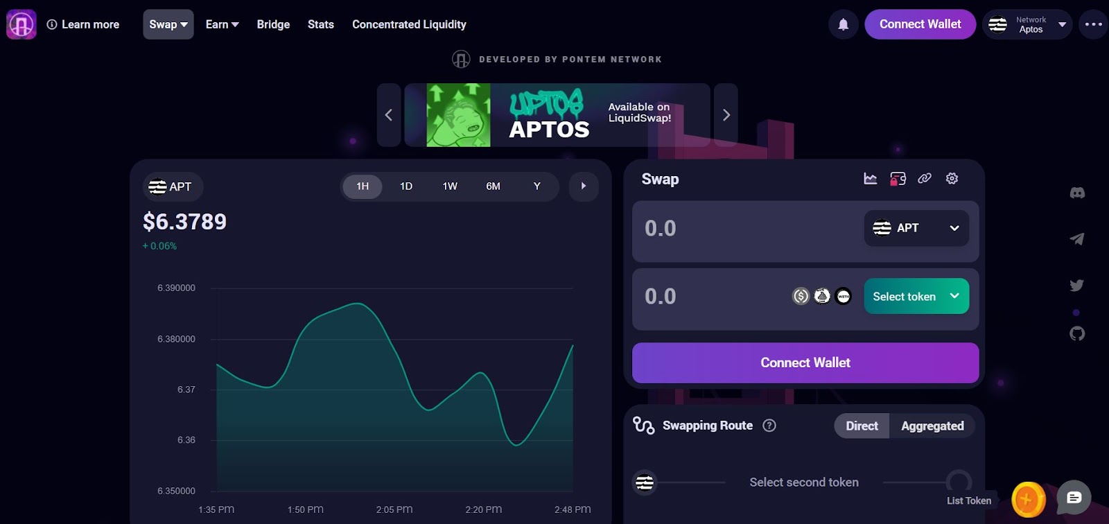 Pontem Liquidswap website