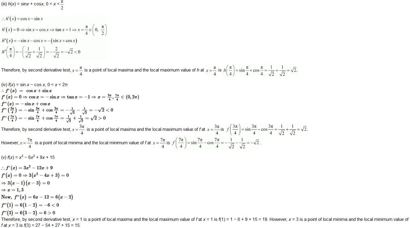 chapter 6-Application Of Derivatives Exercise 6.5