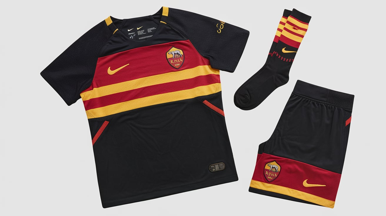 Kids' Size XL or L Nike Roma Third Kit 2019