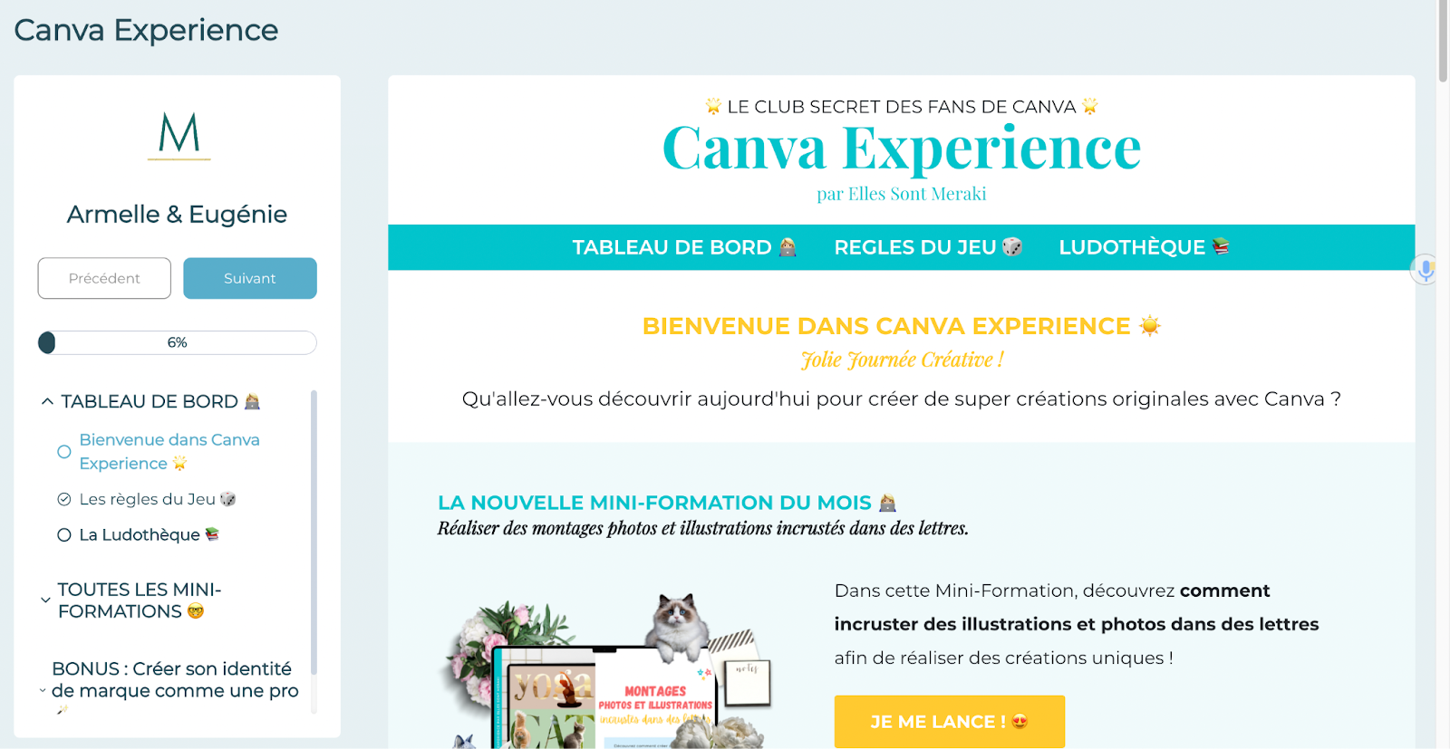 Site de membres créé sur Système IO