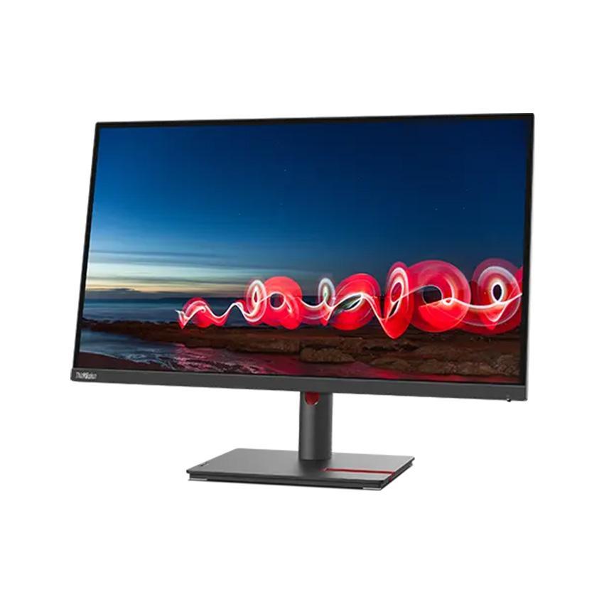 A computer monitor with a red wave on the screen

Description automatically generated