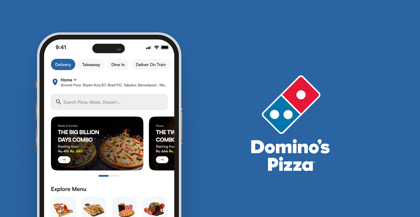 Access Domino's app on Play Store