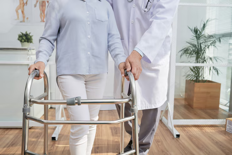 A doctor helping a patient to walk

AI-generated content may be incorrect.
