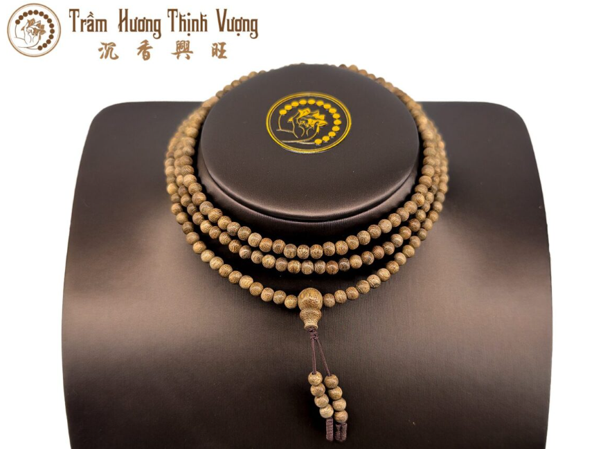 Vòng trầm hương 216 hạt - Trầm Hương Thịnh Vượng