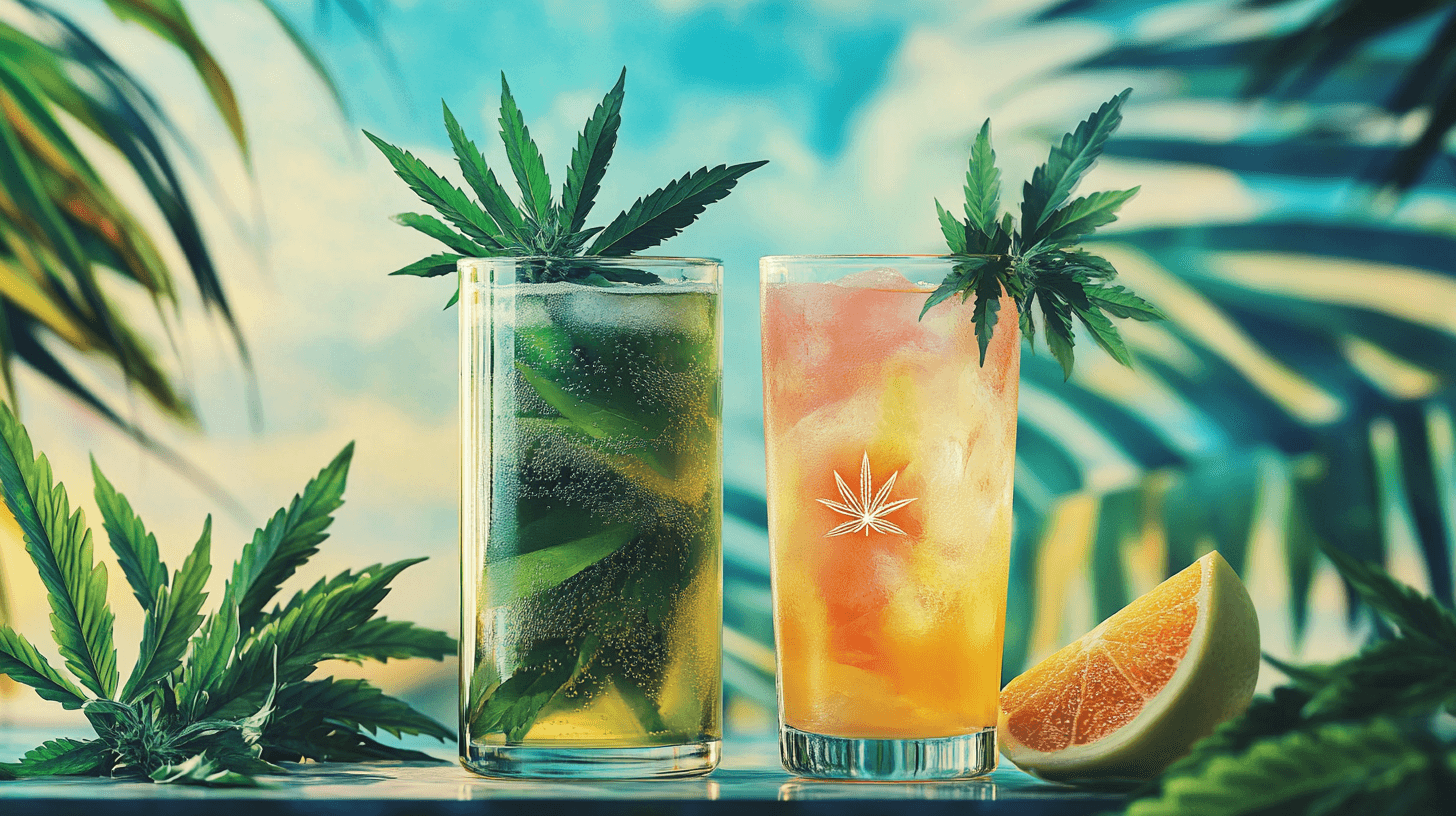 THC and CBD infused beverages for cannabis consumption