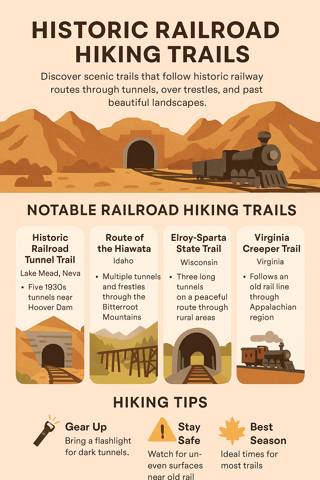 Historic Railroad Hiking Trail: Top Routes to Explore