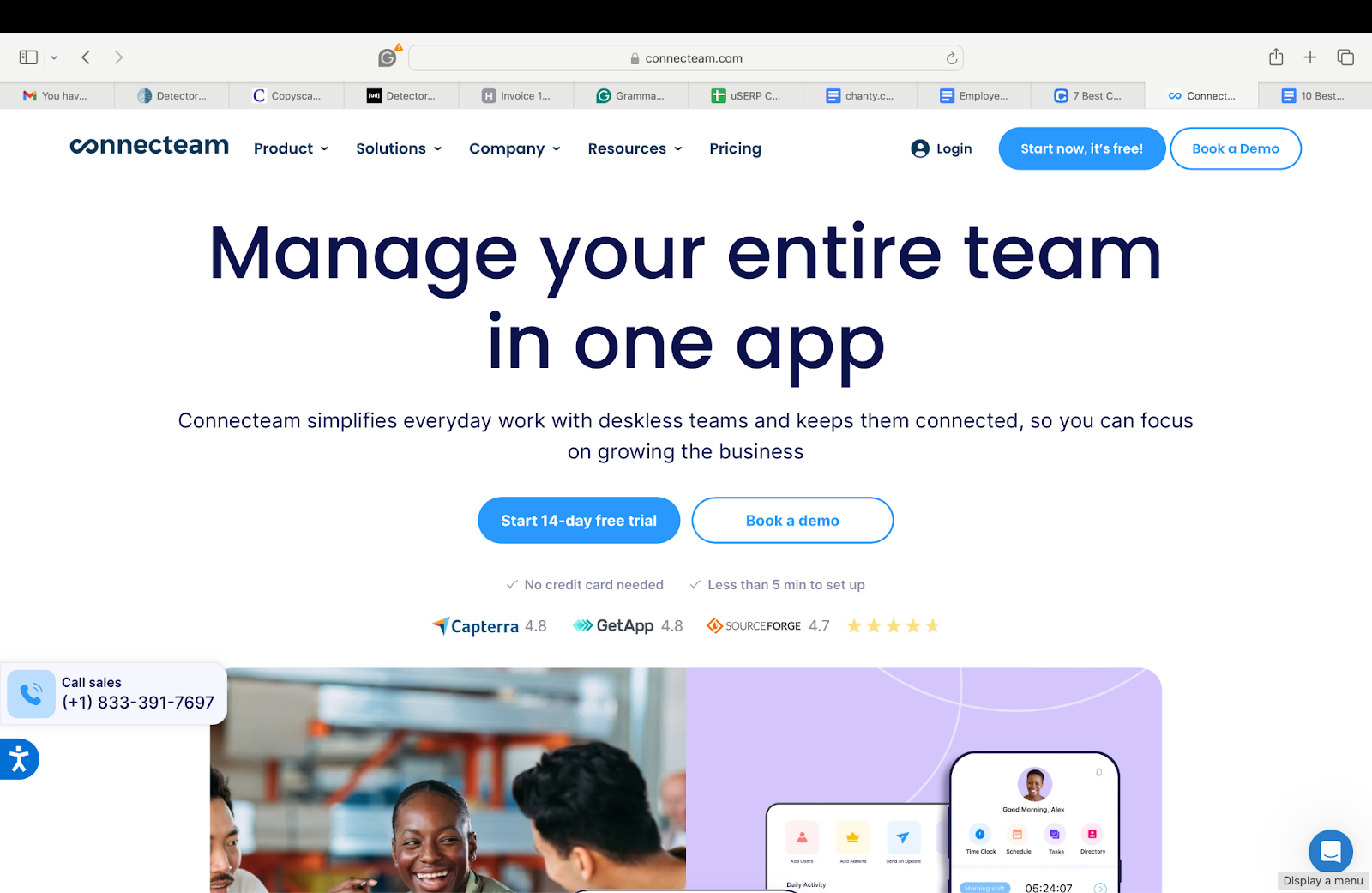 Connecteam employee engagement software